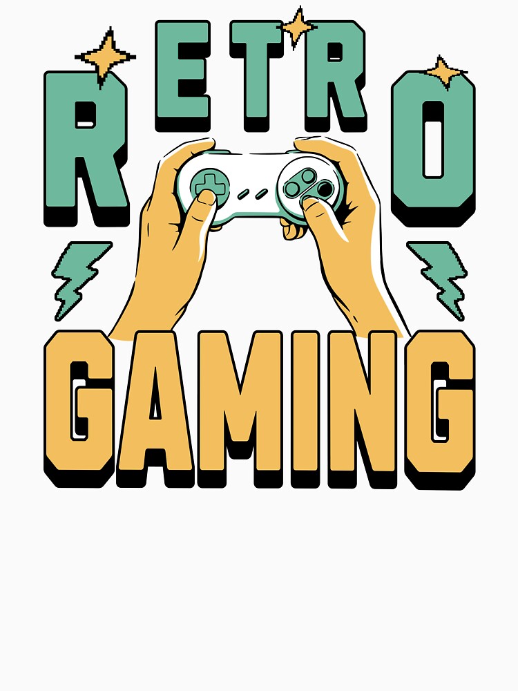 Retro Gaming Controller 90s Gamer by PrintCrafting T-Shirts, Hoodie, Sweatshirt | BlankRebels.com (Image 3)
