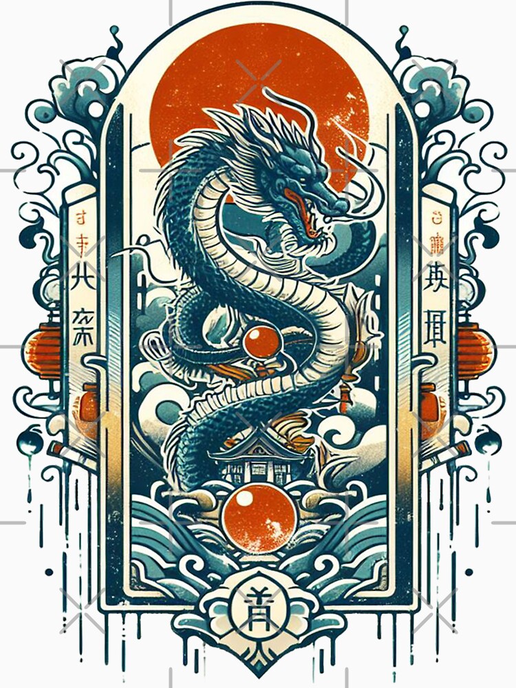 Japanese Tattoo Dragon by clintang T-Shirts, Hoodie, Sweatshirt | BlankRebels.com (Image 3)