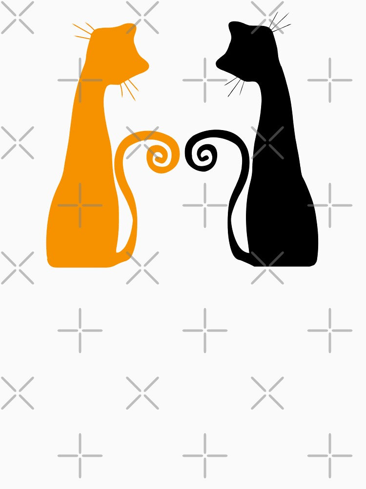 Black and Orange Halloween Cats by Orchyd T-Shirts, Hoodie, Sweatshirt | BlankRebels.com (Image 3)