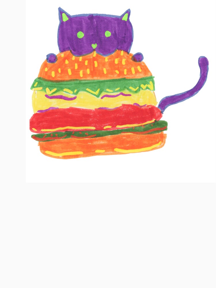 Burger Cat by maimairo T-Shirts, Hoodie, Sweatshirt | BlankRebels.com (Image 3)