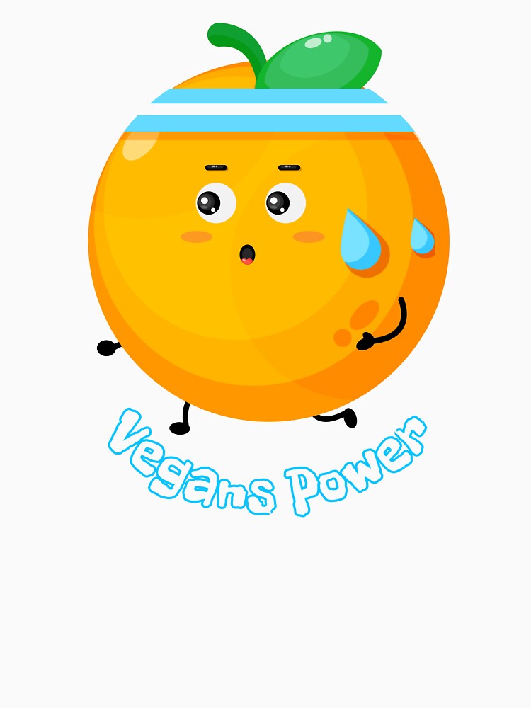 Vegans Power Orange Run Runner Vegetarianism by ArtStudiobyIta T-Shirts, Hoodie, Sweatshirt | BlankRebels.com (Image 3)