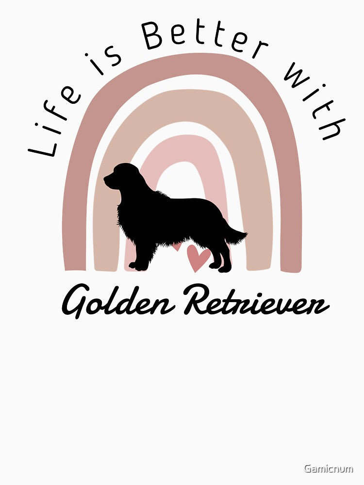 Life Is Better With My Golden Retriever dog by Gamicnum T-Shirts, Hoodie, Sweatshirt | BlankRebels.com (Image 3)