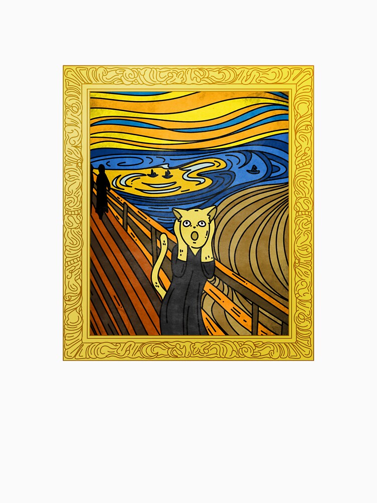 Cat's Scream Parody by amed73 T-Shirts, Hoodie, Sweatshirt | BlankRebels.com (Image 3)