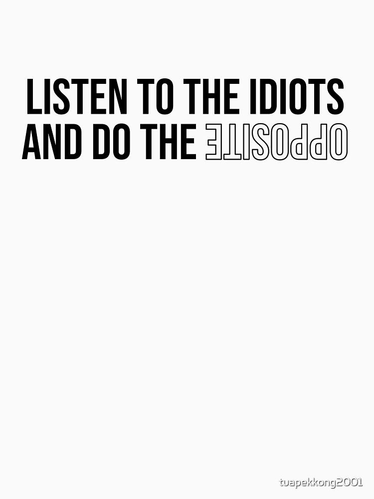 Listen to the idiots - Black by tuapekkong2001 T-Shirts, Hoodie, Sweatshirt | BlankRebels.com (Image 3)
