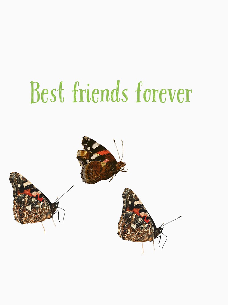 Best friends forever funny butterfly love by Med-BSSFD T-Shirts, Hoodie, Sweatshirt | BlankRebels.com (Image 3)