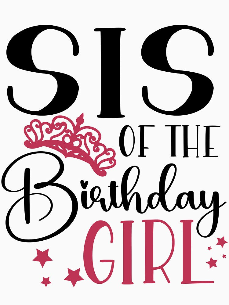 Family Matching Birthday Squad Sis of the Birthday Girl Birthday Squad Party Favors by mysticblvd T-Shirts,... (Image 3)