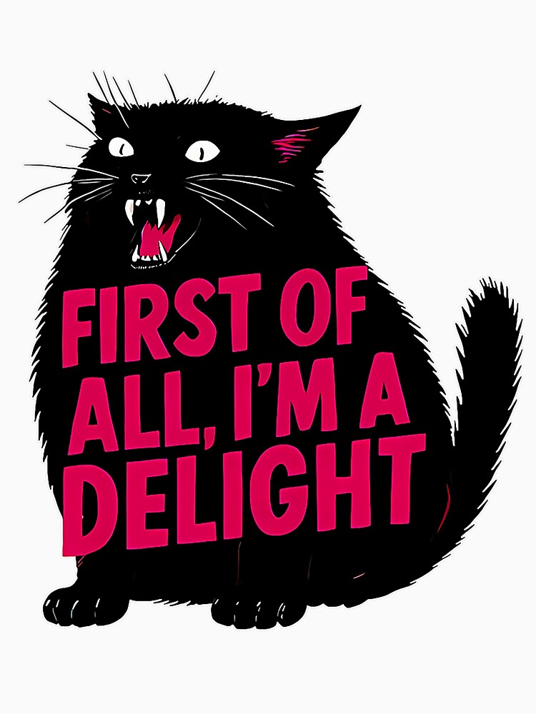 First of All I'm a Delight Roaring Black cat by FrankBaird