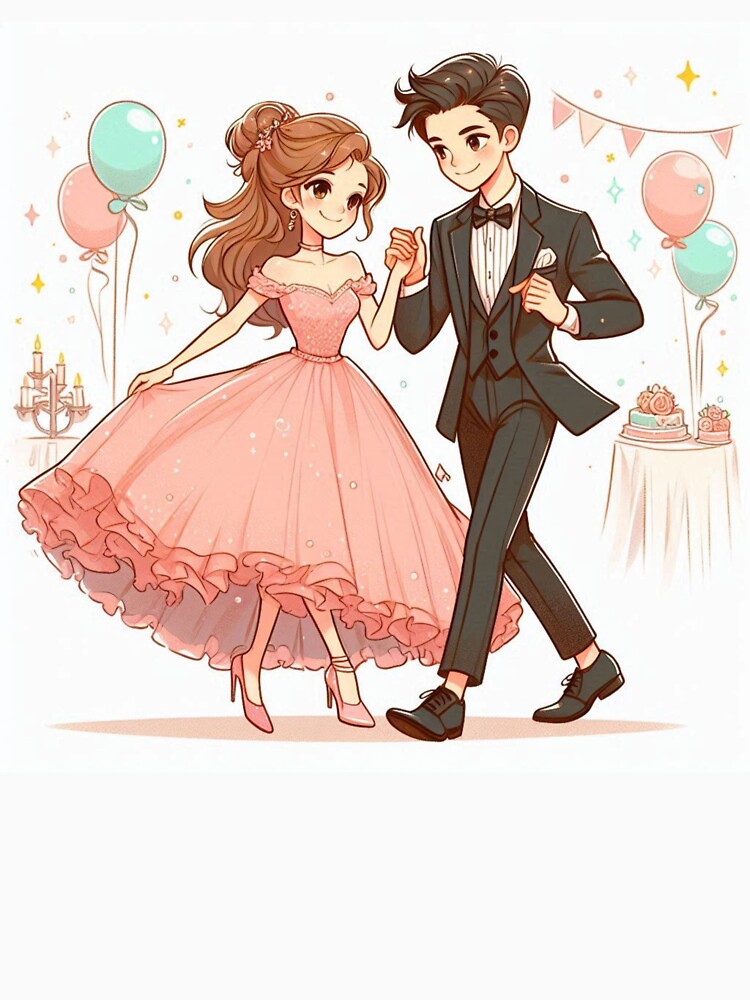 Cute Dancing Couple by Mywaymylife T-Shirts, Hoodie, Sweatshirt | BlankRebels.com (Image 3)