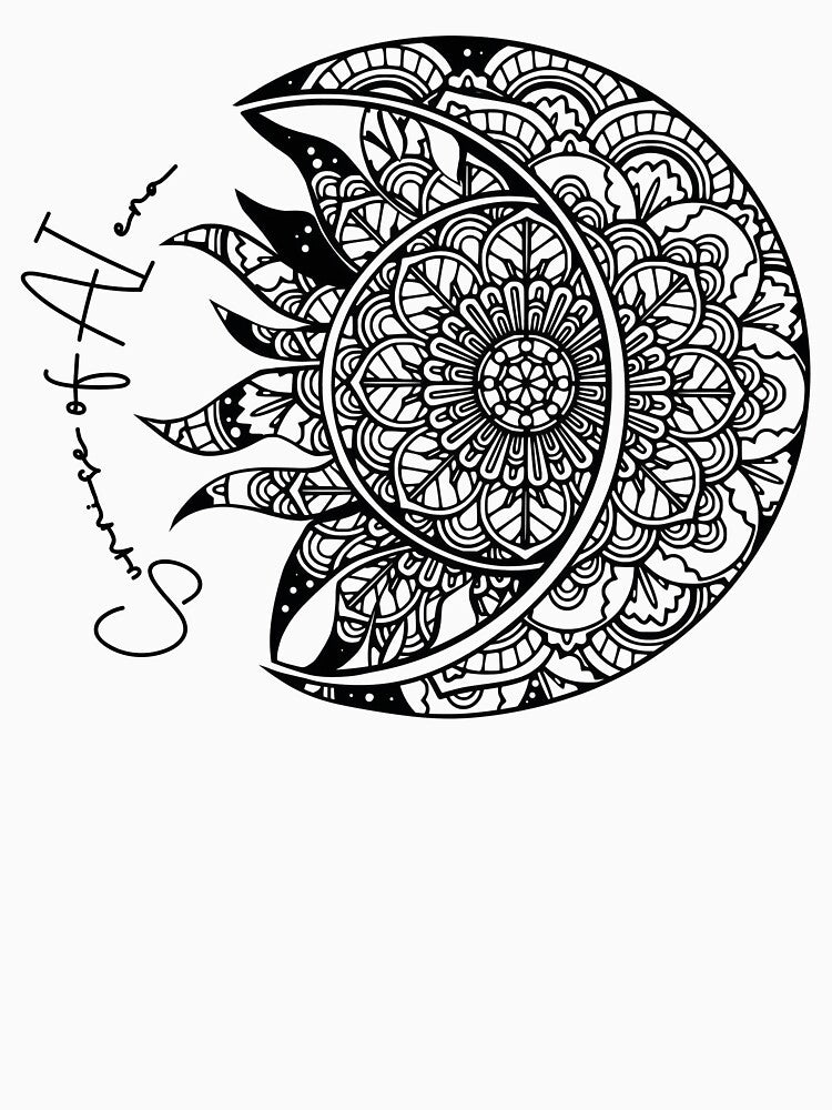 Mandala - Sunrise of AI era by Doodle-Bloom T-Shirts, Hoodie, Sweatshirt | BlankRebels.com (Image 3)