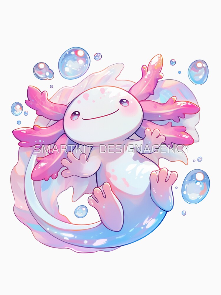 Cute happy axolotl by SMARTKIT  DESIGNAGENCY T-Shirts, Hoodie, Sweatshirt | BlankRebels.com (Image 3)