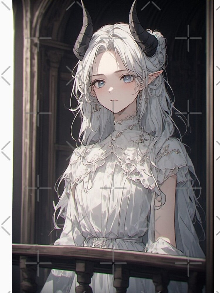 Gothic anime demon girl and balcony by ArtsJulian T-Shirts, Hoodie, Sweatshirt | BlankRebels.com (Image 3)