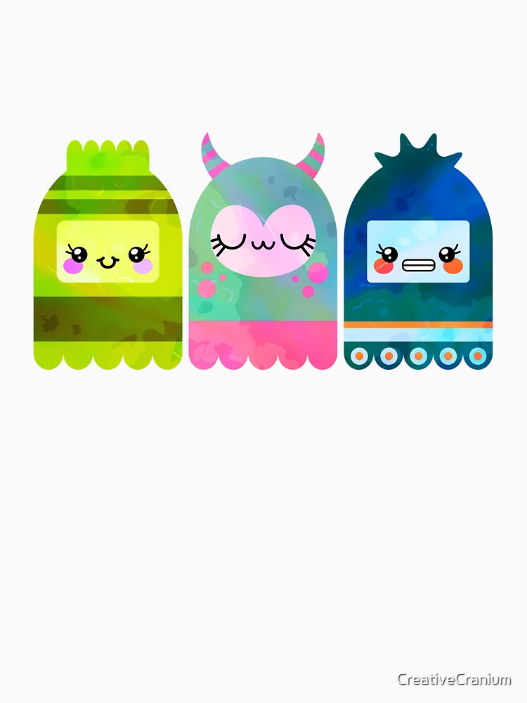 Cute Multicolor Kawaii Dolls by CreativeCranium T-Shirts, Hoodie, Sweatshirt | BlankRebels.com (Image 3)