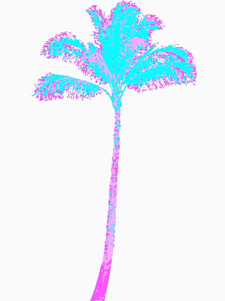 Palm Tree - Vaporwave by StefanH13 T-Shirts, Hoodie, Sweatshirt | BlankRebels.com (Image 3)