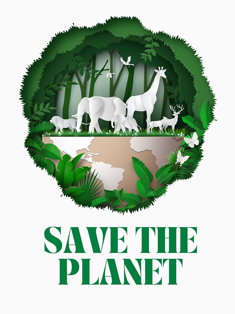 World Wildlife Day Save The Planet Love Nature and Animals by BeeClassyDesign T-Shirts, Hoodie, Sweatshirt (Image 3)