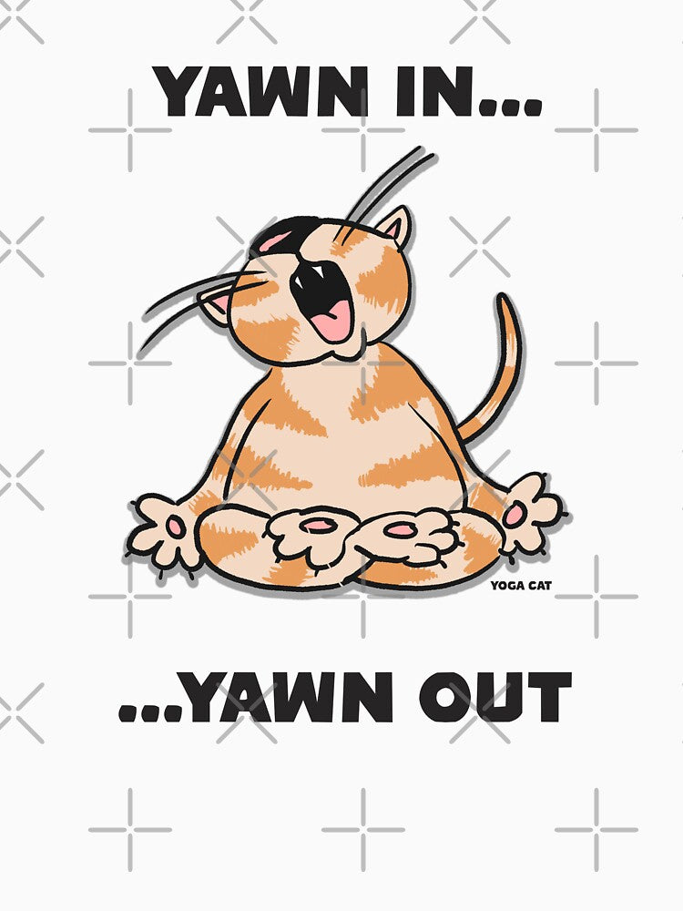 Yoga Cat : Yawn in...Yawn Out by wobblyfrogs
