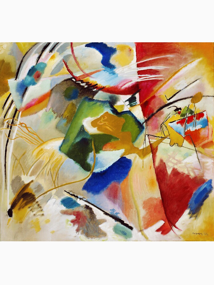 Abstract Painting With Green Center By Wassily Kandinsky by TSLAB T-Shirts, Hoodie, Sweatshirt | BlankRebels.com (Image 3)