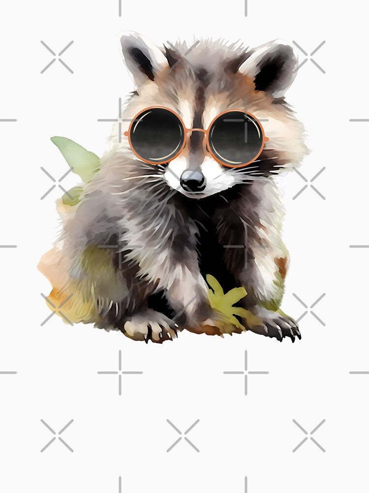 Cute Watercolor Baby Raccoon by TheAnimalZ00 T-Shirts, Hoodie, Sweatshirt | BlankRebels.com (Image 3)