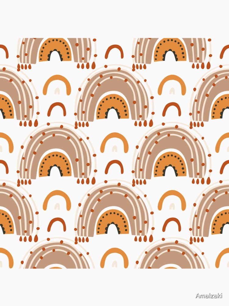 Simple orange Boho pattern by Amalzaki T-Shirts, Hoodie, Sweatshirt | BlankRebels.com (Image 2)