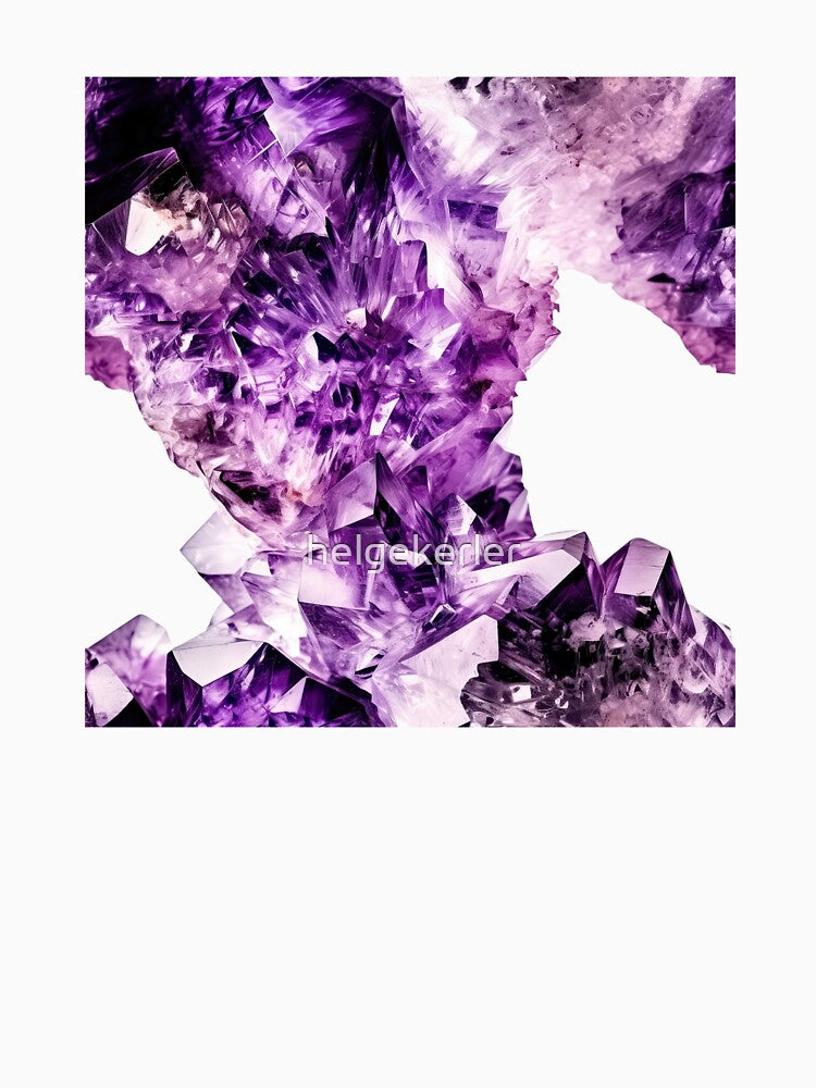Sacred Amethyst Cluster, Spiritual Protection Stone by helgekerler T-Shirts, Hoodie, Sweatshirt | BlankRebels.com (Image 3)