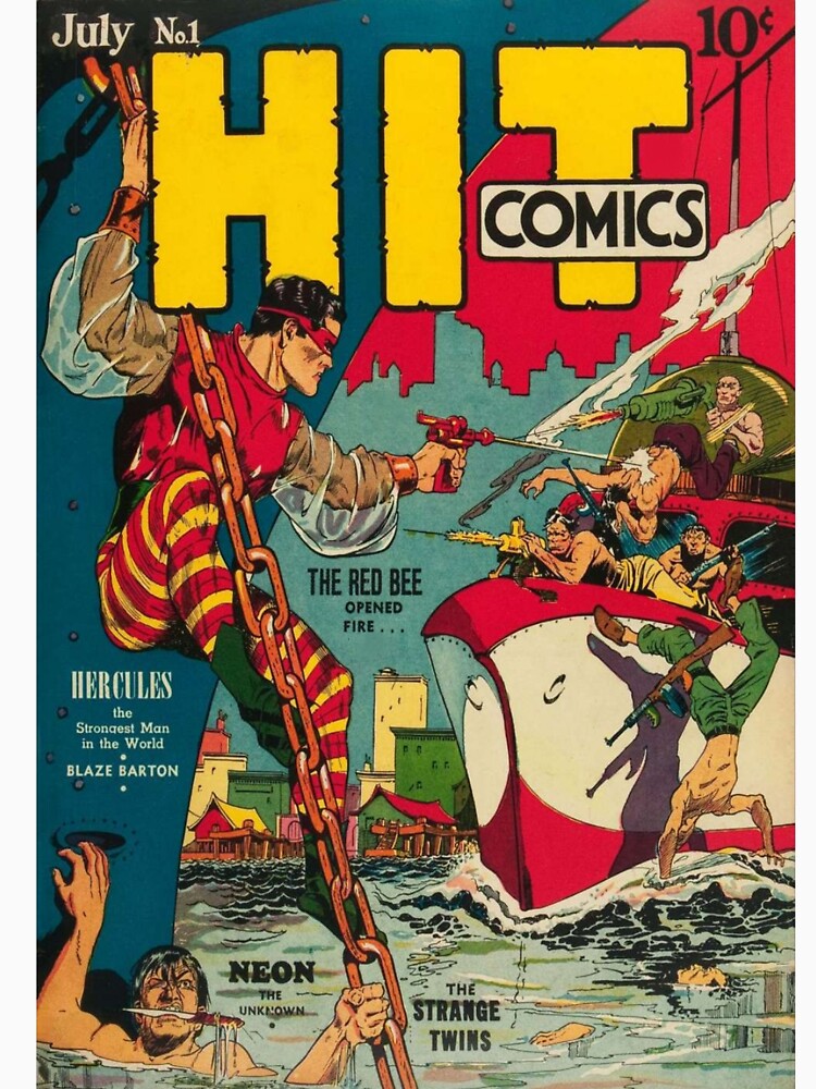 The Red Bee Stings Vintage Comic Book Art by IceCreamKisses T-Shirts, Hoodie, Sweatshirt | BlankRebels.com (Image 3)
