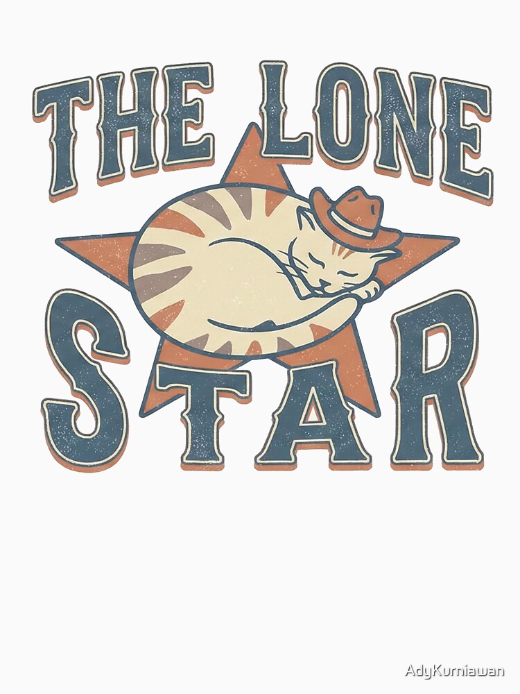 Texas The Lone Star - Funny Cowboy Cat Western Art by AdyKurniawan T-Shirts, Hoodie, Sweatshirt | BlankRebels.com (Image 3)