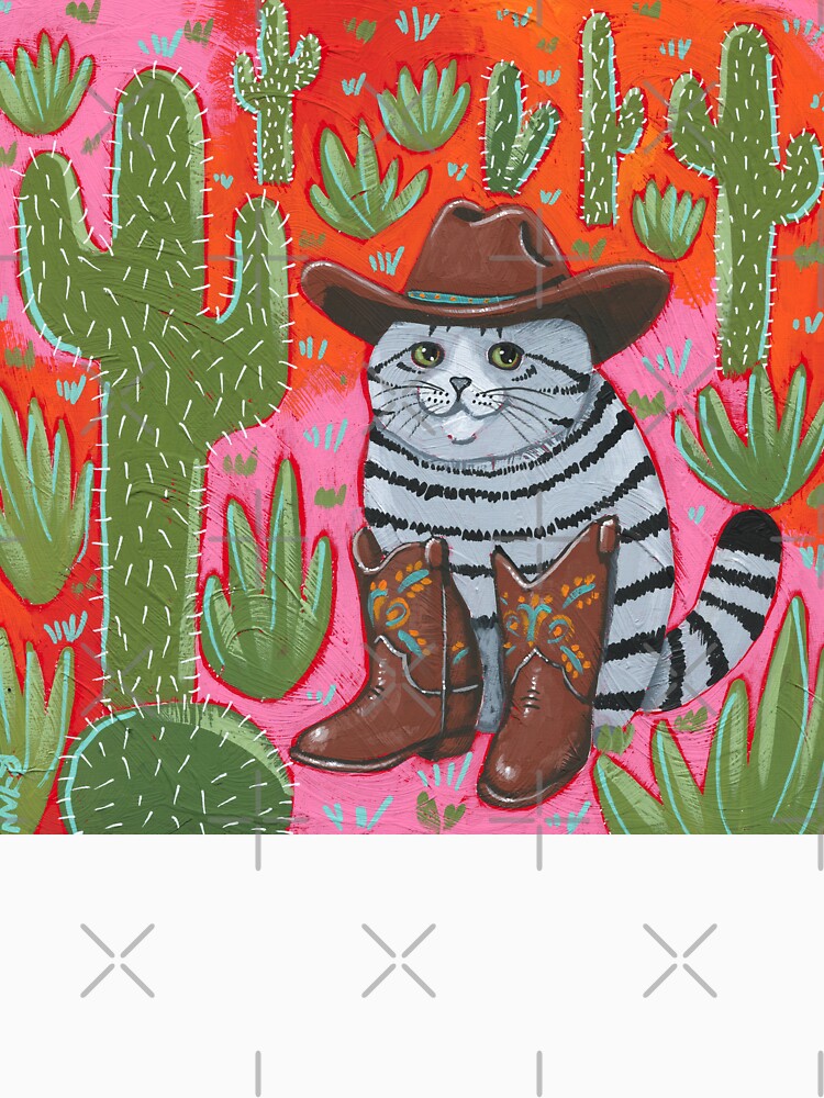 Chonky Cowboi Cat by KilkennyCat Art T-Shirts, Hoodie, Sweatshirt | BlankRebels.com (Image 3)
