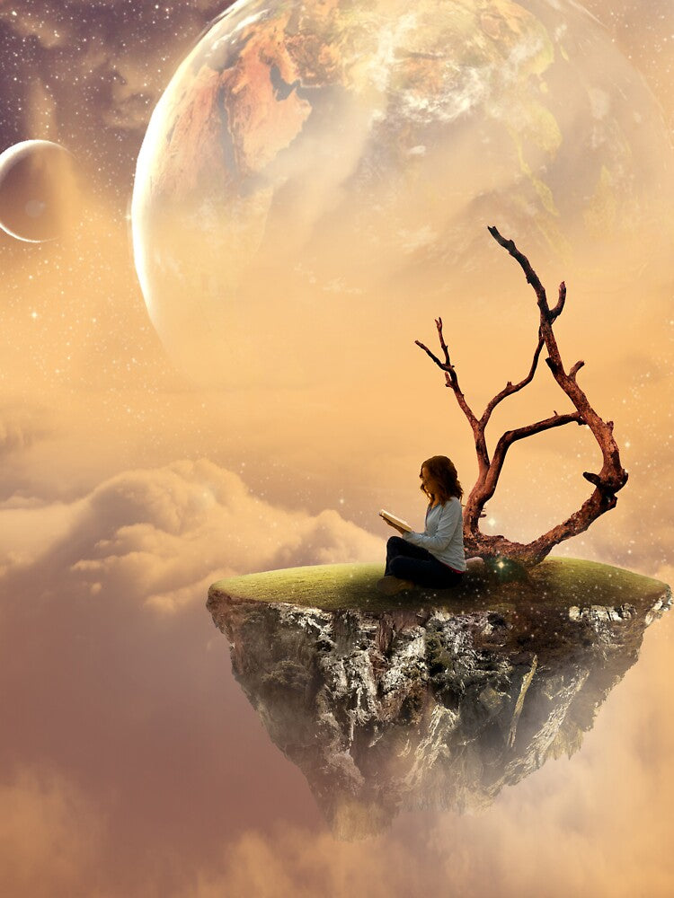 Read books be kind stay weird. Reading a book in the dream world by ApurwaArtShop T-Shirts, Hoodie, Sweatshirt (Image 3)
