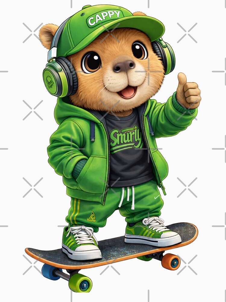 CapySk8 by Snurly T-Shirts, Hoodie, Sweatshirt | BlankRebels.com (Image 3)