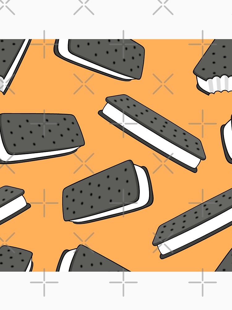 ice cream sandwich - orange by littlearrow