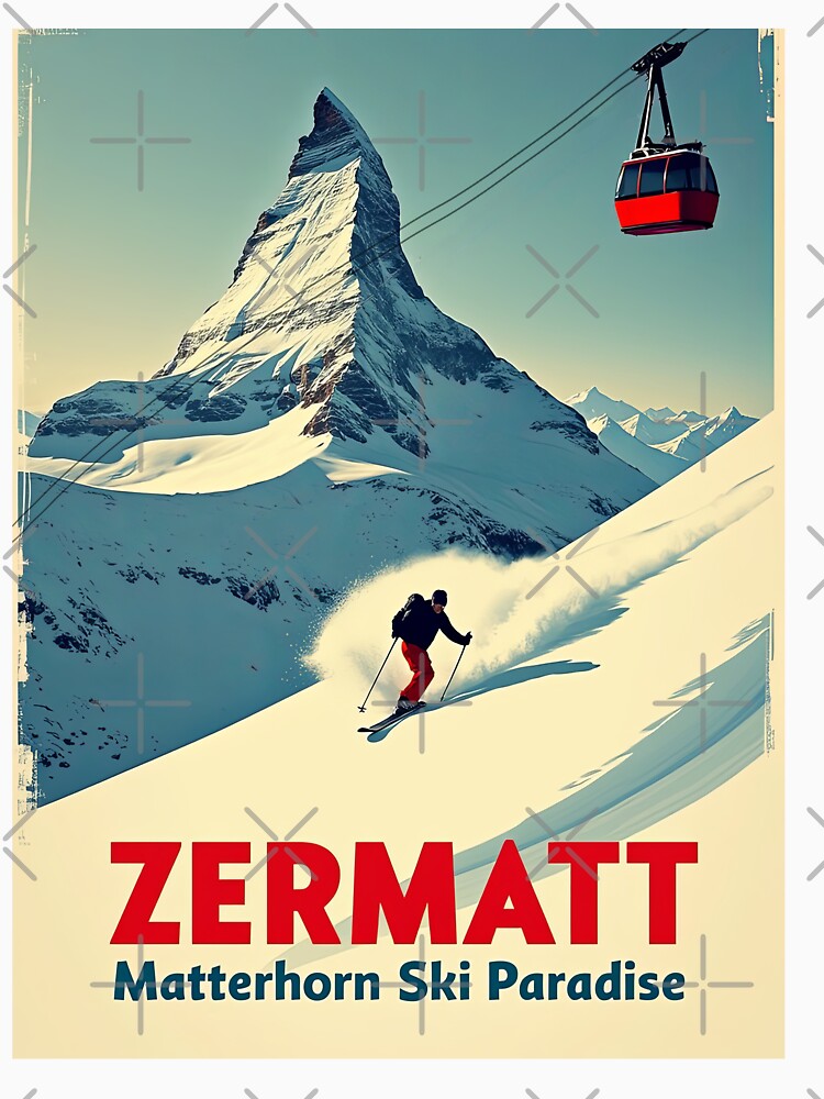 Zermatt Switzerland Matterhorn Ski Paradise by TeeARTHY T-Shirts, Hoodie, Sweatshirt | BlankRebels.com (Image 3)