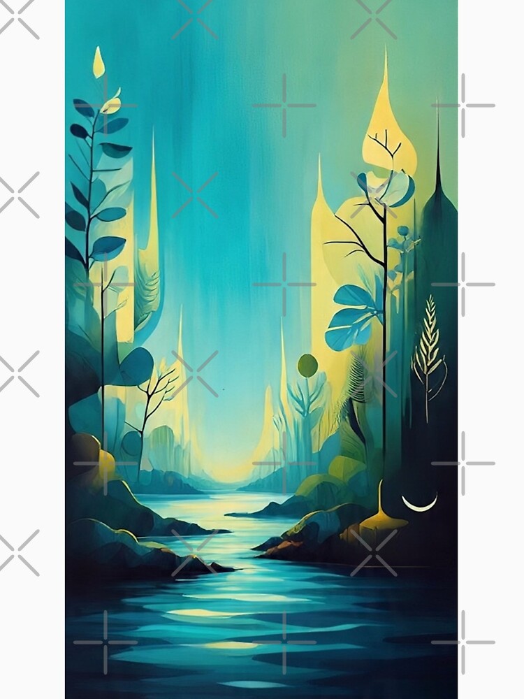 Place Where a Golden River Greets the Emerald Sea by Esterlane T-Shirts, Hoodie, Sweatshirt | BlankRebels.com (Image 3)