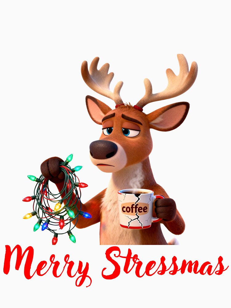 Merry Stressmas, christmas season, holiday T by digitalbitcraft T-Shirts, Hoodie, Sweatshirt | BlankRebels.com (Image 3)