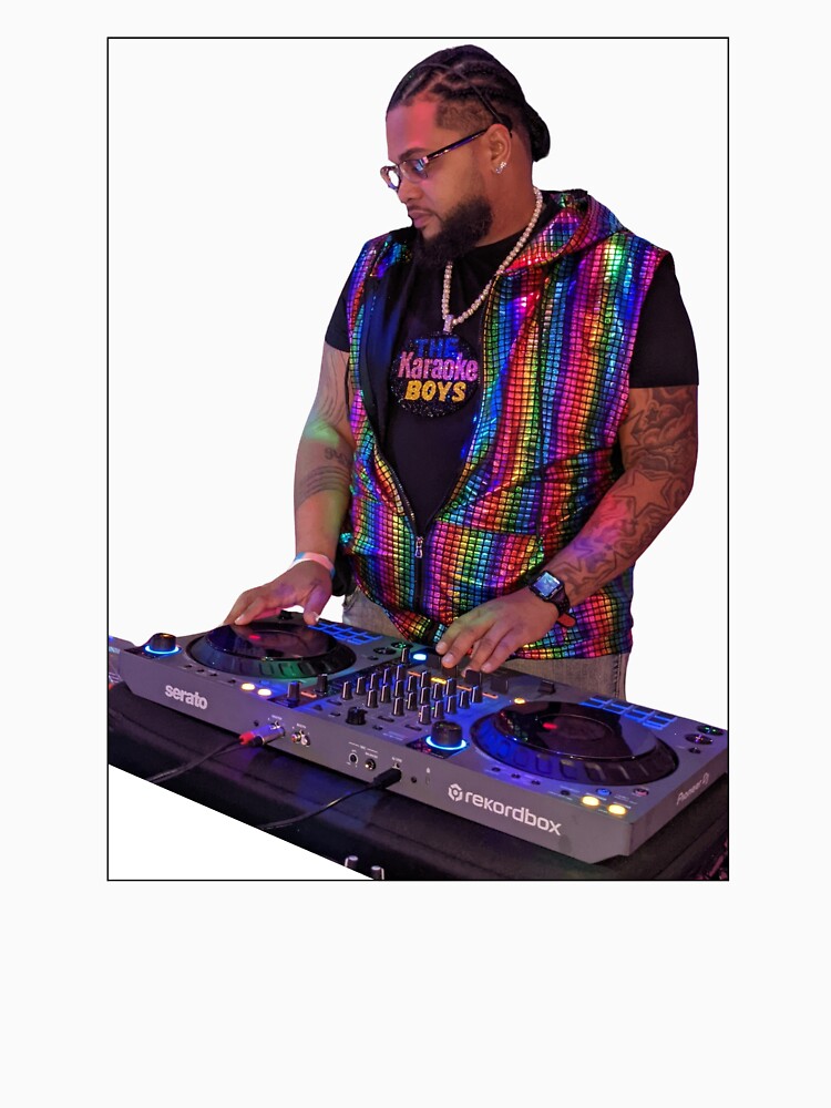 DJ P-Lo The Karaoke Boys Turntables Tee by TheKaraokeBoys Hoodie, Sweatshirt | BlankRebels.com (Image 3)