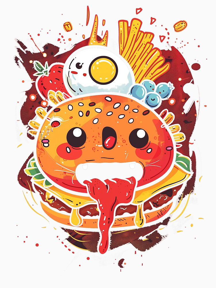 Kawai Hot food by nomiraclehere T-Shirts, Hoodie, Sweatshirt | BlankRebels.com (Image 3)