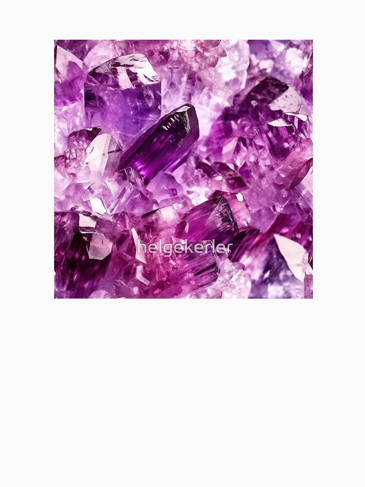 Healing Amethyst Crystal, Crown Chakra Protection by helgekerler T-Shirts, Hoodie, Sweatshirt | BlankRebels.com (Image 3)