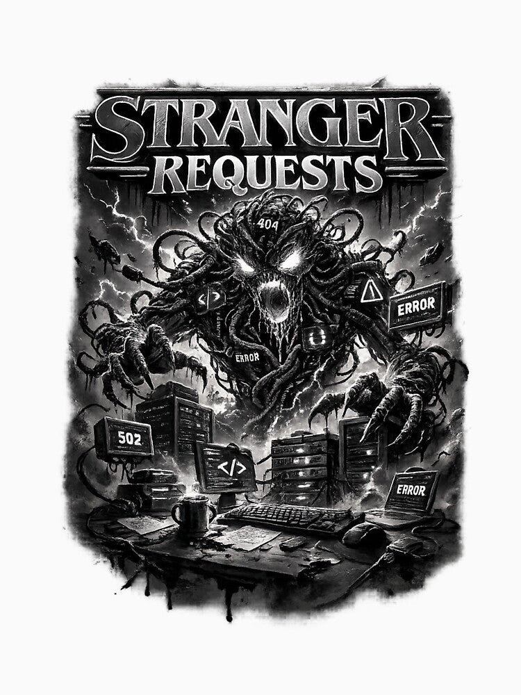 Stranger Requests Grey – The Backend Developer’s Nightmare by CtrlAltLaugh T-Shirts, Hoodie, Sweatshirt (Image 3)