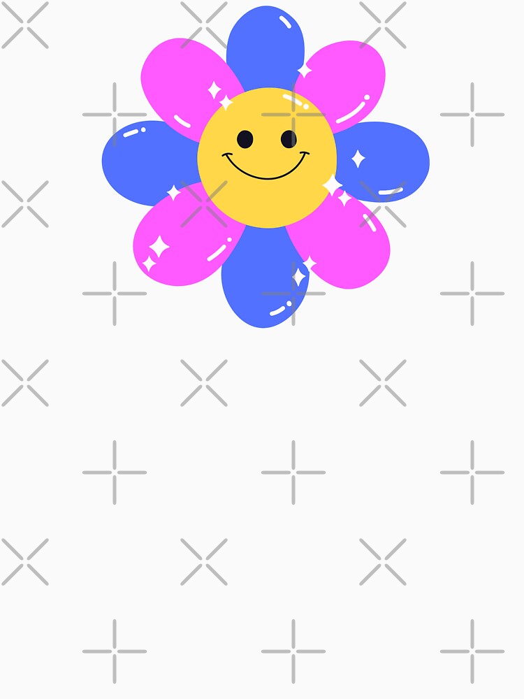Cute Kidcore Flower Smiley by SYNTASTIC T-Shirts, Hoodie, Sweatshirt | BlankRebels.com (Image 3)