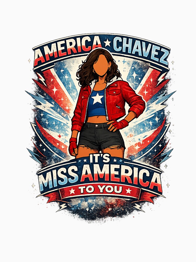 It’s Miss America to You – Powerful Afro-Latina Superhero Tee by Dollette Heaven Hoodie, Sweatshirt (Image 3)
