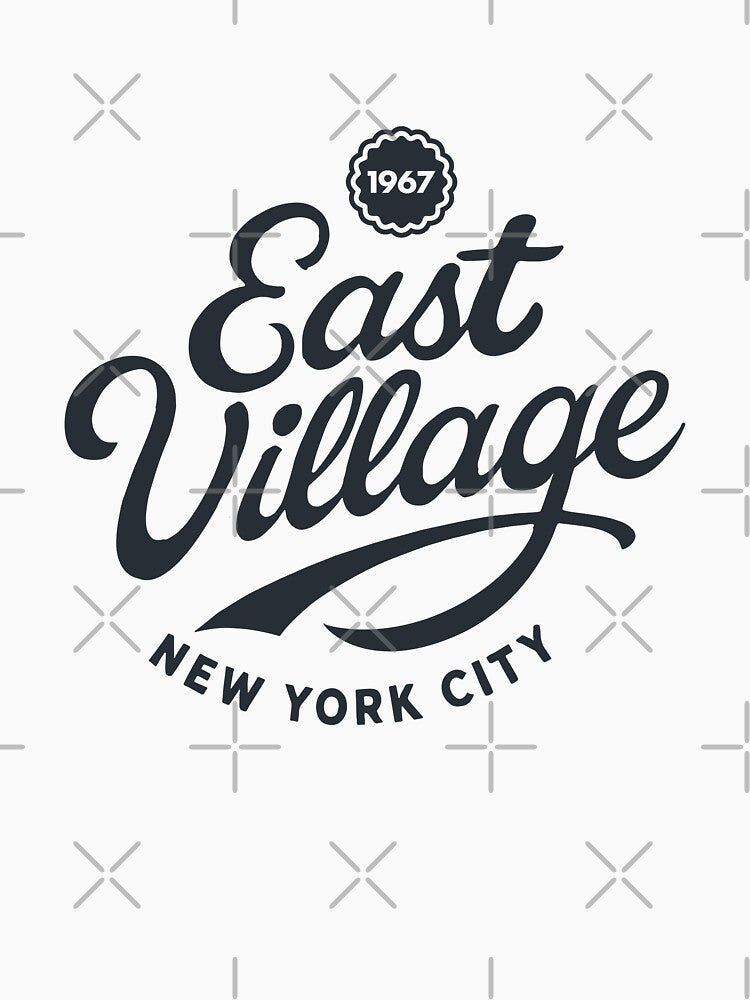 East Village Manhattan New York Script by Boogosh T-Shirts, Hoodie, Sweatshirt | BlankRebels.com (Image 3)