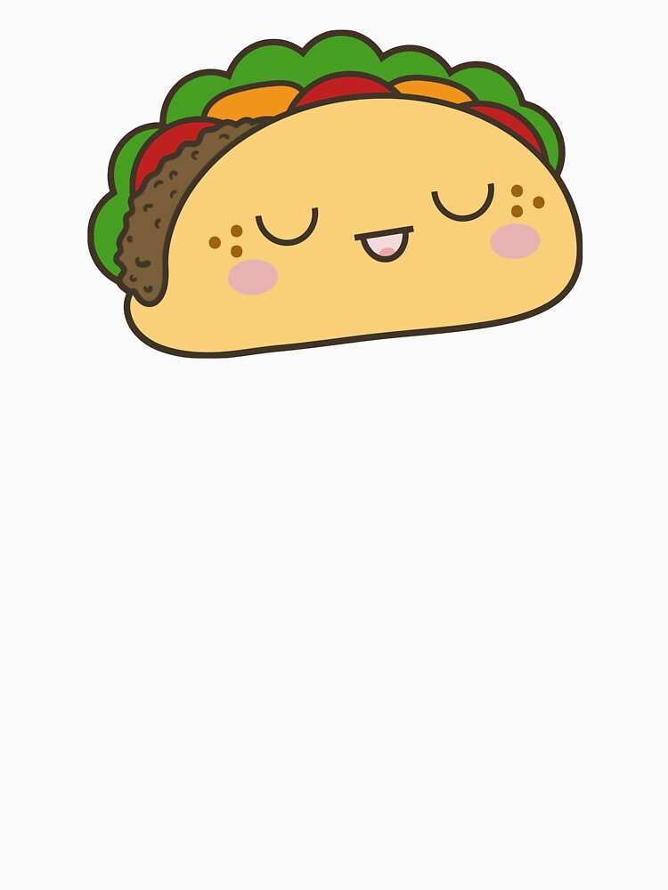 Happy Kawaii Taco by NIFE-FUN T-Shirts, Hoodie, Sweatshirt | BlankRebels.com (Image 3)