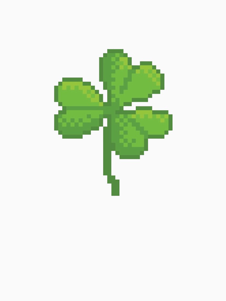 3 clover pixel design by FrostCore1 T-Shirts, Hoodie, Sweatshirt | BlankRebels.com (Image 3)