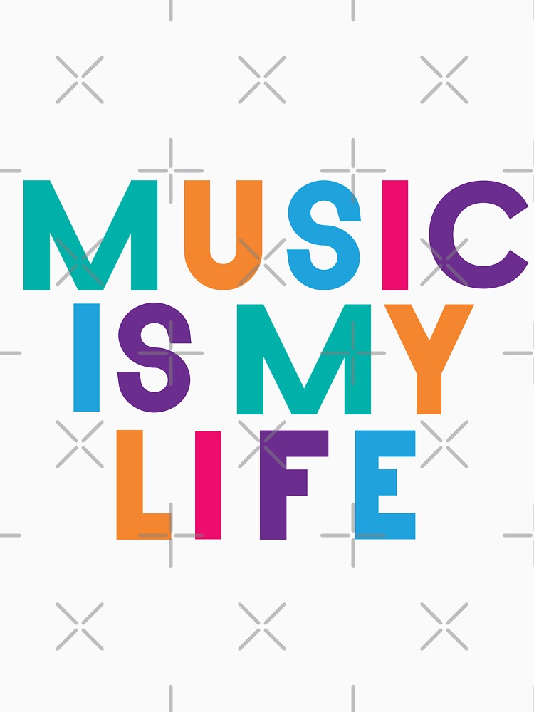 Music is my life words by DesignPMG T-Shirts, Hoodie, Sweatshirt | BlankRebels.com (Image 3)