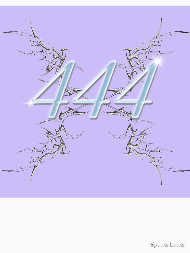444 Y2K Cybersigilism Angel Number Chrome Butterfly by Spooks Looks T-Shirts, Hoodie, Sweatshirt | BlankRebels.com (Image 3)