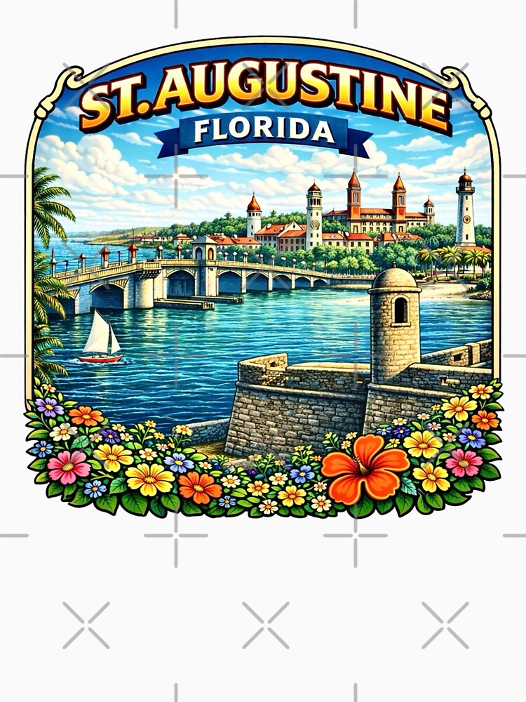 St. Augustine, Florida - Oldest City Coastal by Myra365Art T-Shirts, Hoodie, Sweatshirt | BlankRebels.com (Image 3)