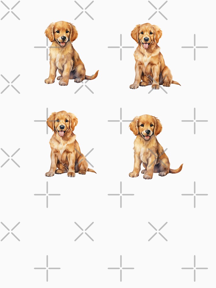 Cute Golden Retriever Puppies by TheAnimalZ00 T-Shirts, Hoodie, Sweatshirt | BlankRebels.com (Image 3)