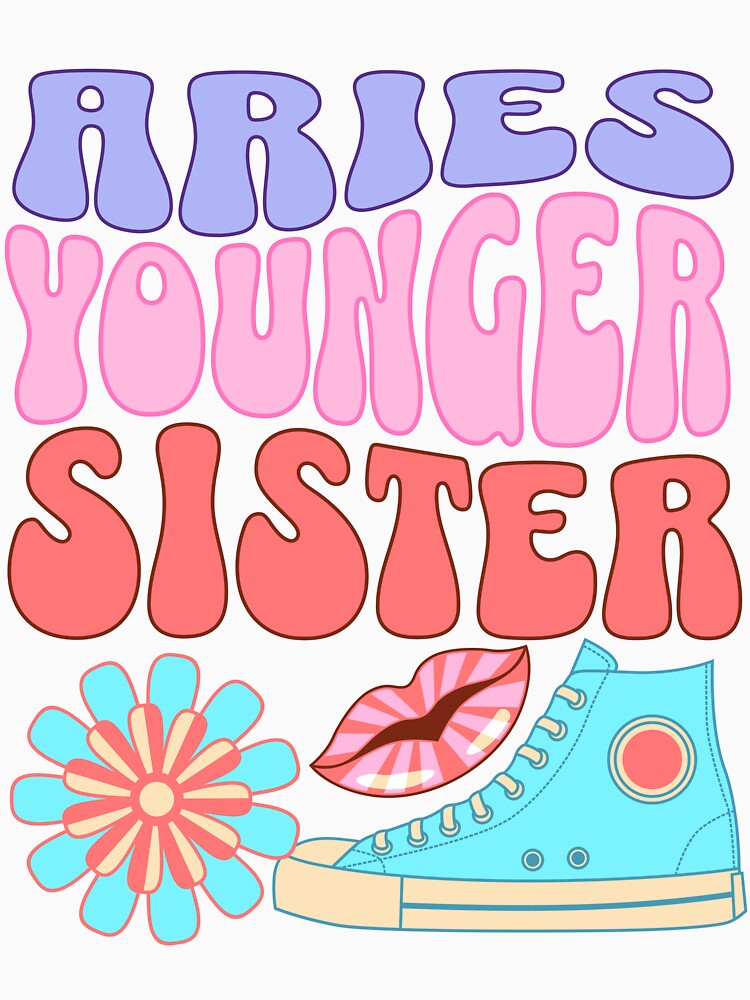 Aries younger sister in retro pastel colours by BritishDelights T-Shirts, Hoodie, Sweatshirt | BlankRebels.com (Image 2)