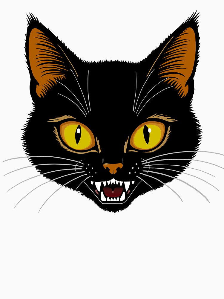 Scary Halloween Cat - Black Cat by Really Bad Art T-Shirts, Hoodie, Sweatshirt | BlankRebels.com (Image 3)
