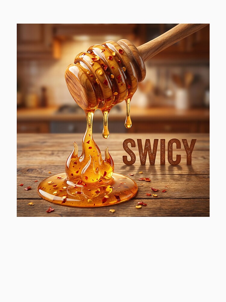 Swicy Hot Honey - Food Trend Art by ryanguas T-Shirts, Hoodie, Sweatshirt | BlankRebels.com (Image 3)