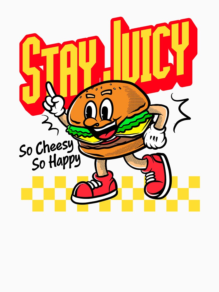 Groovy Burger Food Mascot Character T-Shirts, Hoodie, Sweatshirt