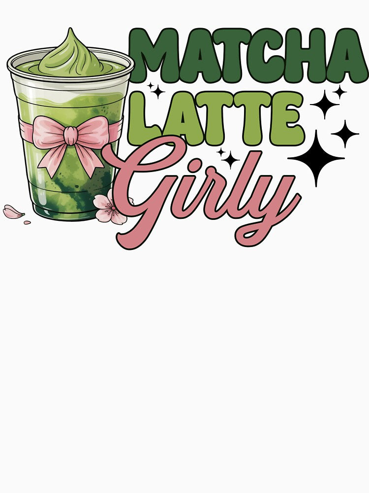 Matcha Latte Girly Cute Aesthetic Green Tea Lover by dianadouri T-Shirts, Hoodie, Sweatshirt | BlankRebels.com (Image 3)